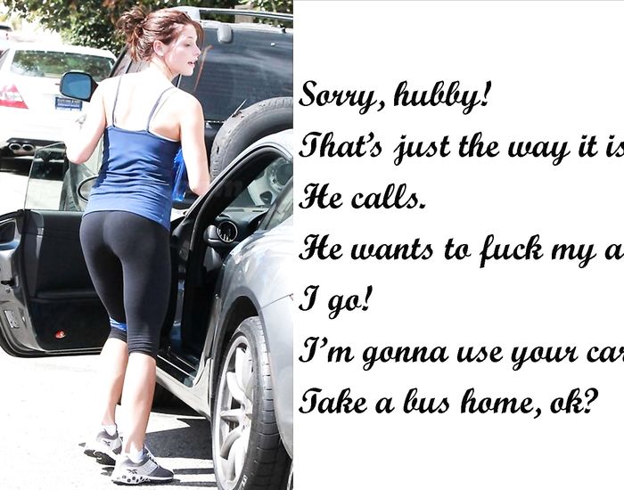 Captioned images exploring the cuckold lifestyle