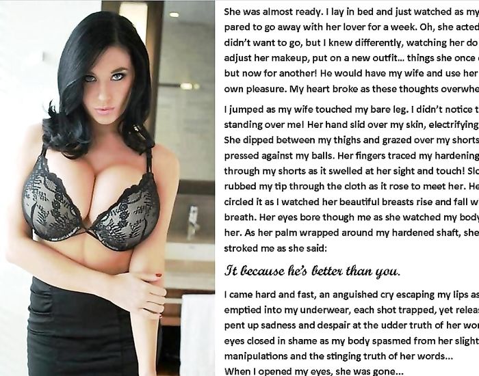 Captioned images exploring the cuckold lifestyle