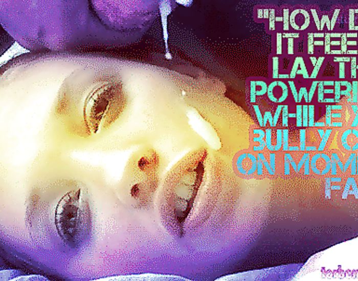 Captioned images with hot moms that love fucking bullies