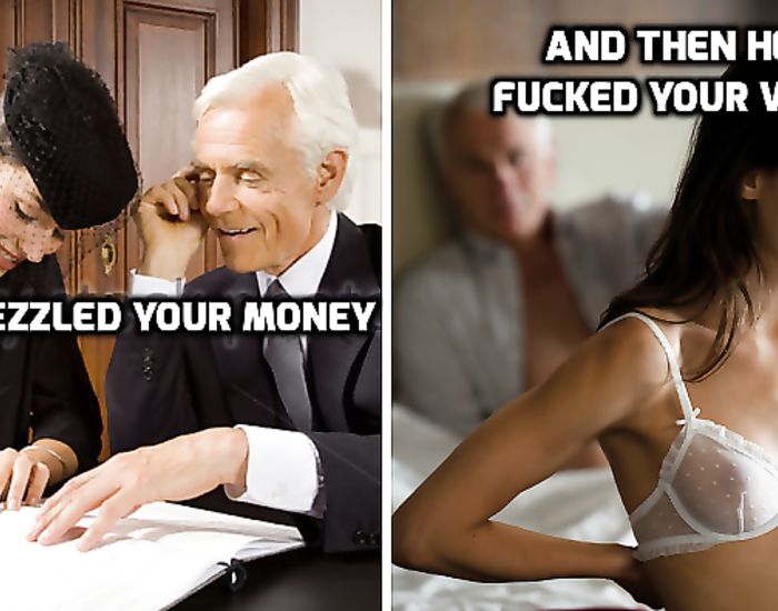 Captioned stories featuring hot widows that breed black