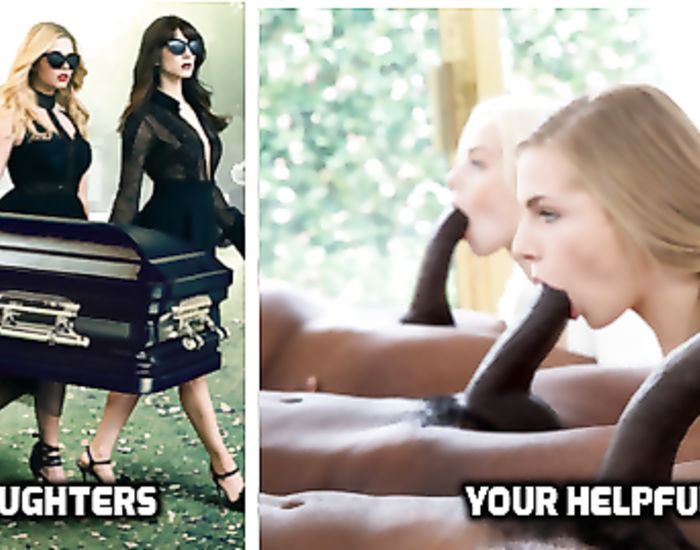 Captioned stories featuring hot widows that breed black