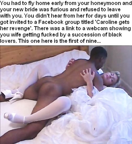 White women fucked in captioned BBC IR porn