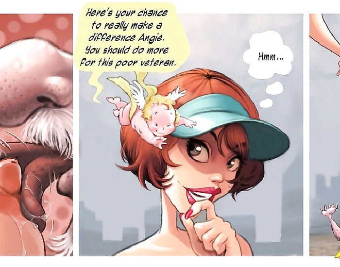 Drawn redhead cuckolding hard in a hot porn comic book