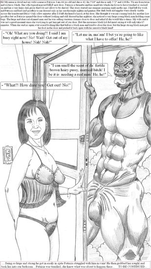 Drawn interracial cuckolding porn with hot women