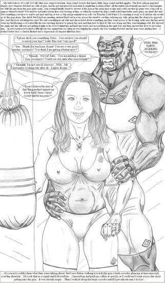 Drawn interracial cuckolding porn with hot women