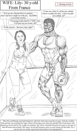 Drawn interracial cuckolding porn with hot women