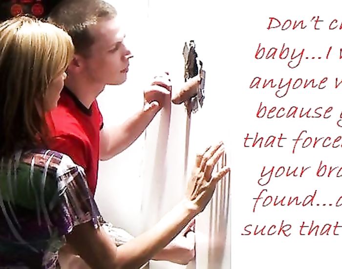 Gay sex encouragement captions with hot babes