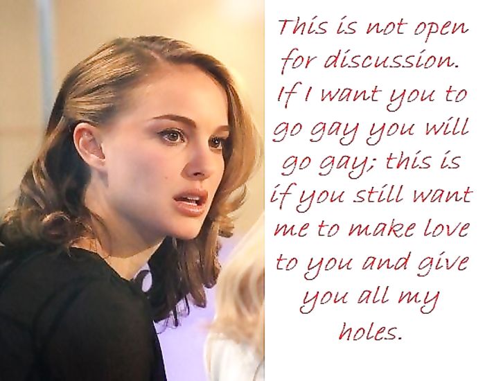 Gay sex encouragement captions with hot babes