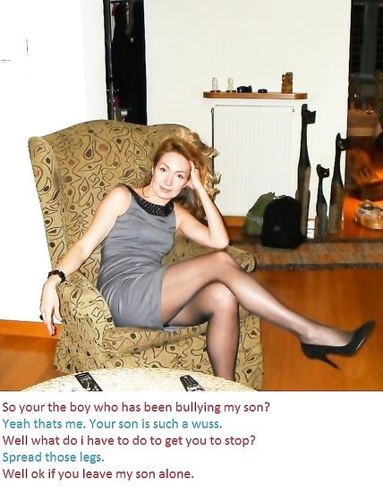Collection of captioned images with cuckolding moms